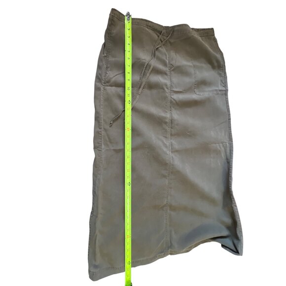 Valerie Stevens Womens Brown Tencel Midi Skirt M Boho Lagenlook - Picture 5 of 9